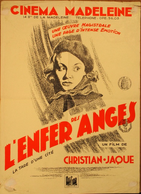 Affichette de L'Enfer des Anges. Jpeg